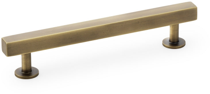 Square T-Bar Cabinet Handle - Available In Three Sizes - Antique Brass (Lacquered)
