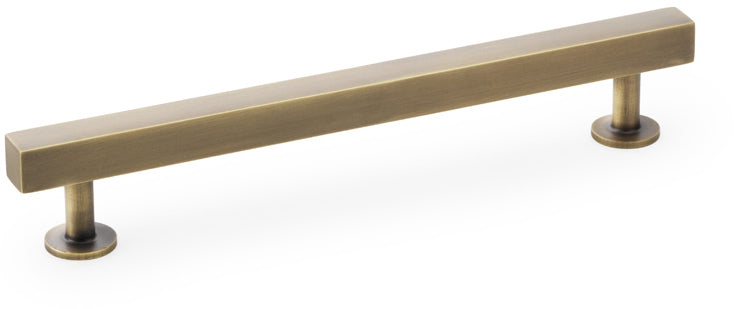 Square T-Bar Cabinet Handle - Available In Three Sizes - Antique Brass (Lacquered)