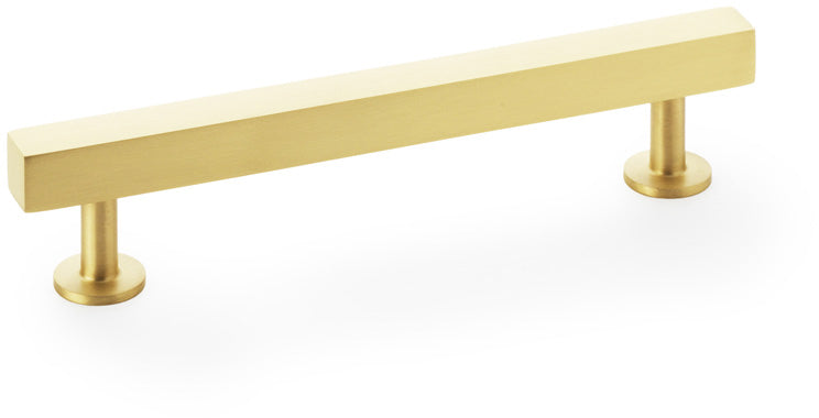Square T-Bar Cabinet Handle - Available In Three Sizes - Satin Brass