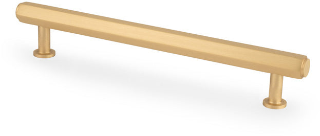 Vesper Hex T-Bar Cabinet Handle - Available In Three Sizes - Satin Brass
