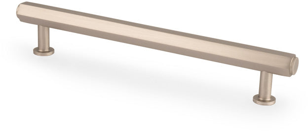 Vesper Hex T-Bar Cabinet Handle - Available In Three Sizes - Satin Nickel