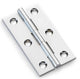 Small Cabinet Hinges - 64mm x 35mm - Polished Chrome - Pair