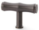 Crispin Bamboo T-bar Cupboard Knob - Dark Bronze PVD