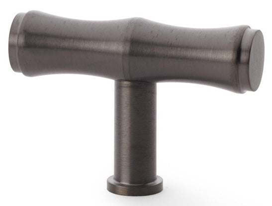 Crispin Bamboo T-bar Cupboard Knob - Dark Bronze PVD