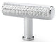 Crispin Knurled T-bar Cupboard Knob - Polished Chrome