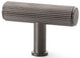 Crispin Reeded T-bar Cupboard Knob - Dark Bronze PVD