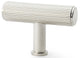 Crispin Reeded T-bar Cupboard Knob - Polished Nickel