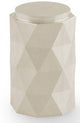 Diamond Cut Cylinder Cupboard Knob - Satin Nickel
