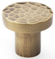 Hanover Hammered Cupboard Knob - Available In Two Sizes - Antique Brass (Lacquered)