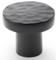 Hanover Hammered Cupboard Knob - Available In Two Sizes - Matt Black