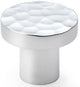 Hanover Hammered Cupboard Knob - Available In Two Sizes - Polished Chrome