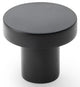 Hanover Plain Cupboard Knob - Available In Two Sizes - Matt Black