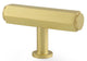 Vesper Hex T-Bar Cupboard Knob - Satin Brass