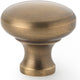 Wade Round Cupboard Knob - Available In Two Sizes - Antique Brass (Lacquered)