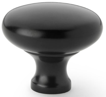 Wade Round Cupboard Knob - Available In Two Sizes - Matt Black
