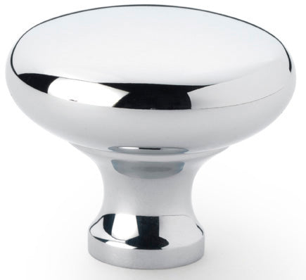 Wade Round Cupboard Knob - Available In Two Sizes - Polished Chrome