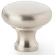 Wade Round Cupboard Knob - Available In Two Sizes - Satin Nickel