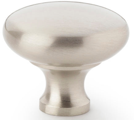 Wade Round Cupboard Knob - Available In Two Sizes - Satin Nickel