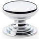 Waltz Round Cupboard Knob - Available In Three Sizes - Polished Chrome