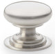 Waltz Round Cupboard Knob - Available In Three Sizes - Satin Nickel