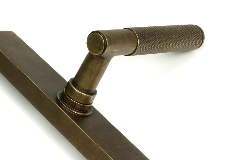 Brompton Slimline Lever Espag Lock Set - 92mm Euro Centres - 212mm Bolt Centres - 242mm x 36mm Back Plate - Antique Burnished Brass