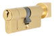 TS007 1 Star Rated BS Kitemarked 6 Pin Anti Snap Euro Profile Key And Turn Cylinder Satin Brass