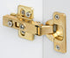 Full Overlay Concealed Kitchen And Wardrobe Hinges Satin Brass Plated