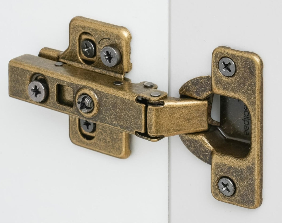 Full Overlay Concealed Kitchen And Wardrobe Hinges Antique Brass Plated