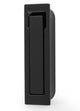 Square End Flush Fitting Pop Out Edge Pull For Sliding Pocket Doors Matt Black