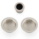 Circular Flush Handle Set For Sliding Pocket Doors Satin Nickel