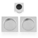 Square Flush Handle Set For Sliding Pocket Doors Polished Chrome