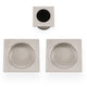 Square Flush Handle Set For Sliding Pocket Doors Satin Nickel