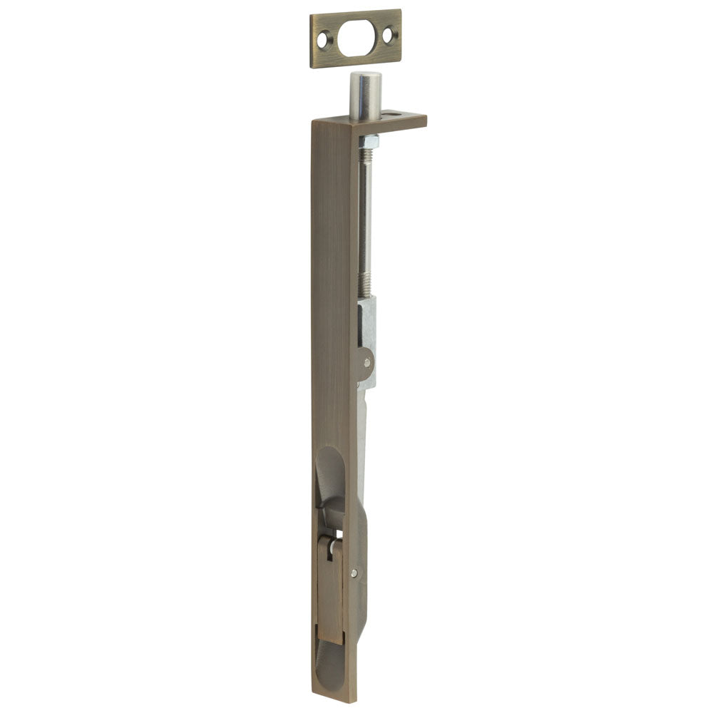 Fire Rated Lever Action Flush Bolt Antique Brass