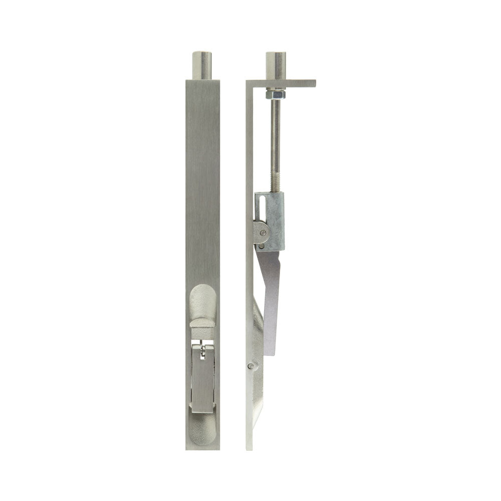 Fire Rated Lever Action Flush Bolt Satin Stainless Steel