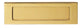 Large Front Door Letter Plate (Accepts A4) - 305mm x 102mm (12" x 4") - Polished Brass