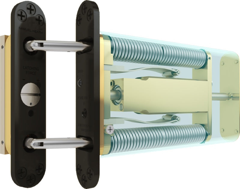 Powermatic R100 - CE Marked Fire Rated Concealed Controlled Jamb Mounted Door Closer - Dark Bronze