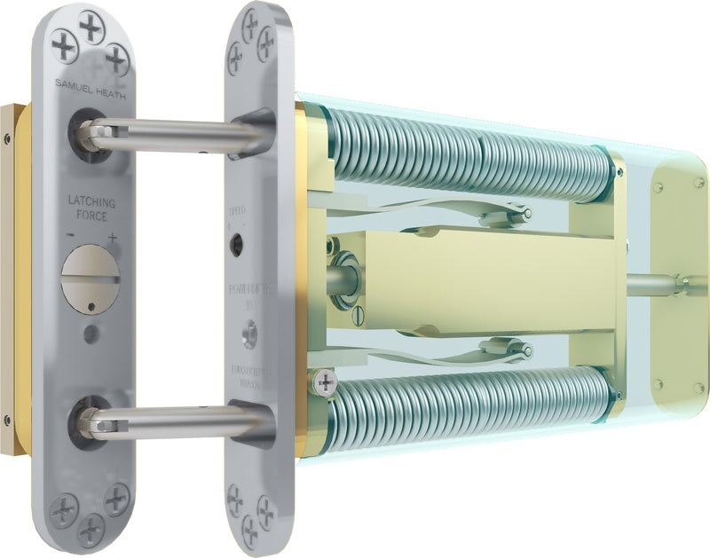 Powermatic R100 - CE Marked Fire Rated Concealed Controlled Jamb Mounted Door Closer - Satin Chrome