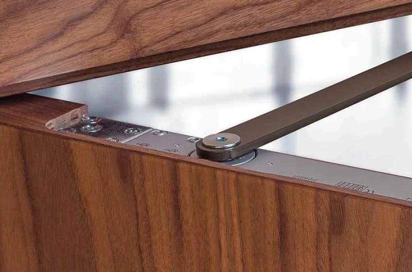 CAM Action Concealed Overhead Door Closer - Dark Bronze (Powder Coated) Arm & Channel