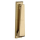 Traditional Slim Door Knocker - Satin Brass (Lacquered)