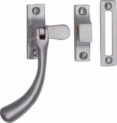 Bulb End Design Casement Window Fastener - Satin Chrome