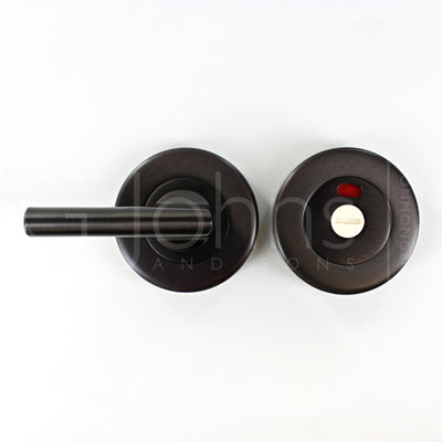 Accessible Bathroom Turn & Release With Red / White Indicator - Matt Bronze (Lacquered)