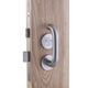 Satin Stainless Steel Disabled Toilet Handle & Lock Set