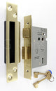 3 Lever Architectural Quality Mortice Sash Lock - CE / UKCA Marked - Fire Rated - Certifire Approved - Satin Brass Plated