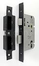 Architectural Quality DIN Style Euro Profile Sash Lock - CE / UKCA Marked - Fire Rated - Certifire Approved - Matt Black