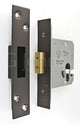 Architectural Quality Euro Profile Dead Lock Case - CE / UKCA Marked - Fire Rated - Certifire Approved - Matt Bronze (Powder Coated)