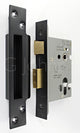 Architectural Quality Euro Profile Sash Lock Case - CE / UKCA Marked - Fire Rated - Certifire Approved - Matt Black