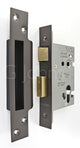 Architectural Quality Euro Profile Sash Lock Case - CE / UKCA Marked - Fire Rated - Certifire Approved - Matt Bronze (Powder Coated)