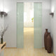 Architrave Free Adjustable Sliding Pocket Kit - For Glass Double Doors- To Suit Doors 626mm - 1300mm Wide And Up To 2700mm High