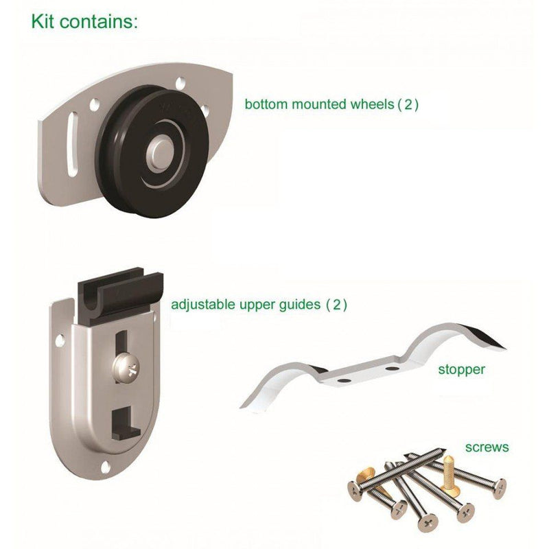 Extra Door Hanging Kit To Suit Sliding Cupboard Door Gear