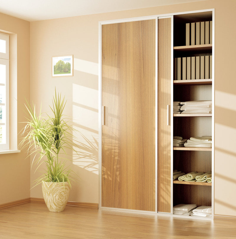 Bottom Rolling Sliding Door Gear System For Cupboard Doors - For Doors Up To 70kg In Weight
